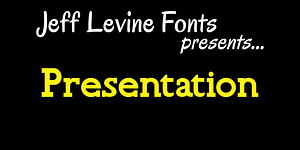 Presentation JNL, a Slab Serif Font by Jeff Levine Fonts