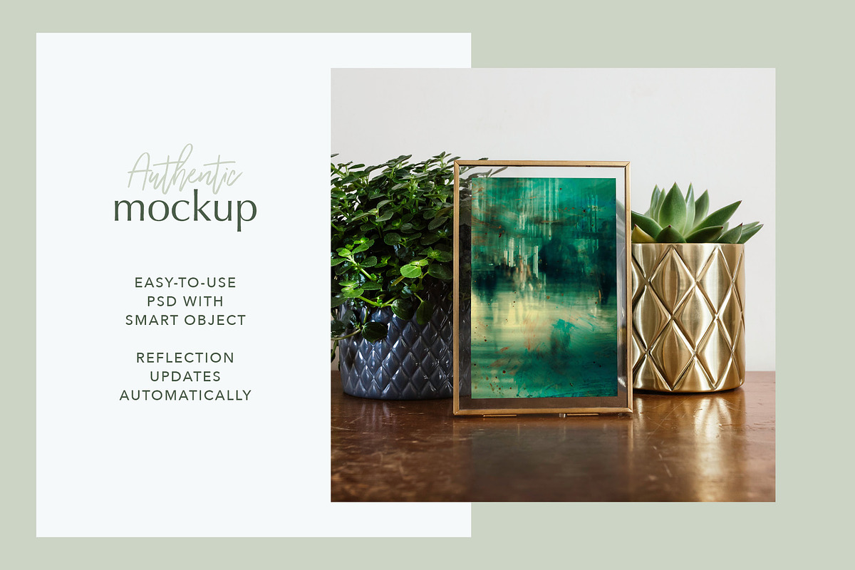 Gold Frame Mockup 3x2 Portrait#A, a Print Template by Julia Jane Creative (Photo 3 of 5)