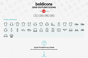 Boldicons - 1000 outline icons, an Outline Icon by Vectopus.com (Thumbnail 3 of 5)