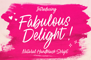 Fabulous Delight Handwritten Script