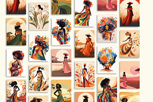 Boho Black Beauties Posters