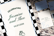 Modern Old Money Wedding Invite Set, an Invitation Template by Lotus White-Sugito (Thumbnail 3 of 4)