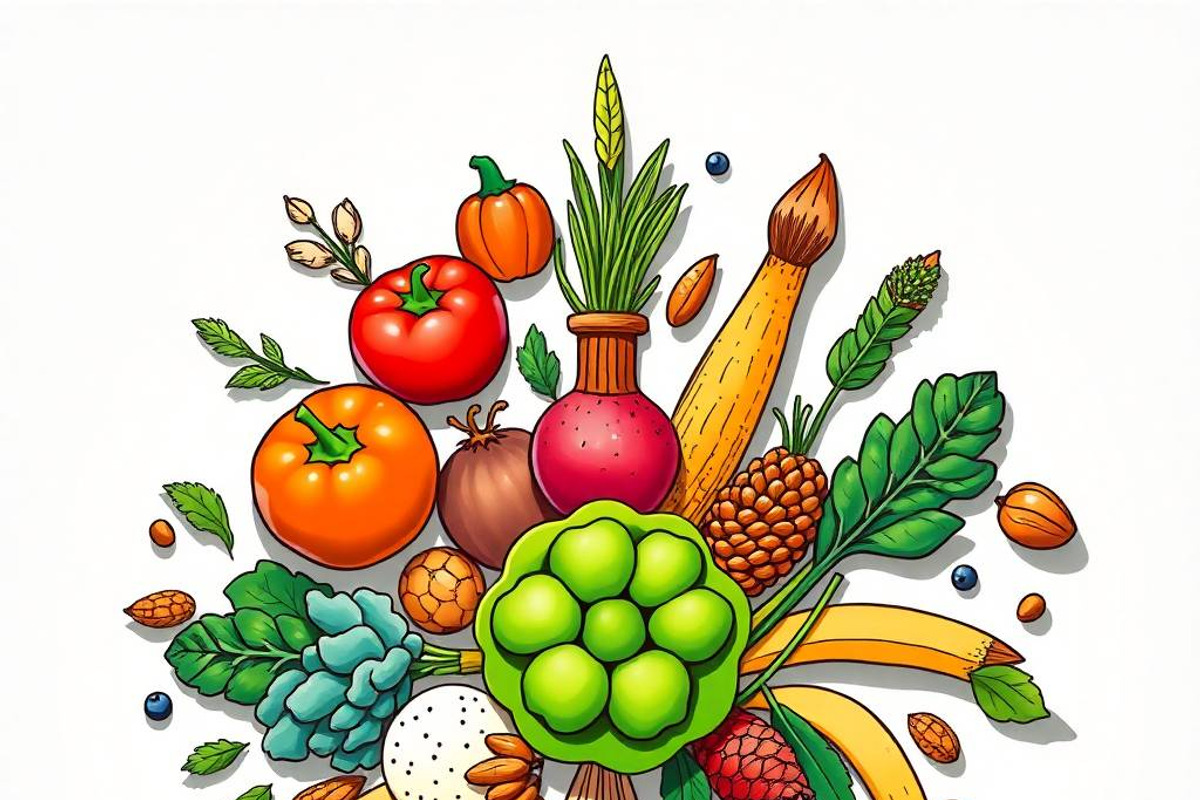 39 Vector Healthy Food Ingredients, an Object Graphic by adenpinkstore (Photo 12 of 16)