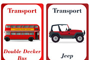 Transportation Flash Cards Kids, a Card Template by DigitalsDesigns (Thumbnail 4 of 4)