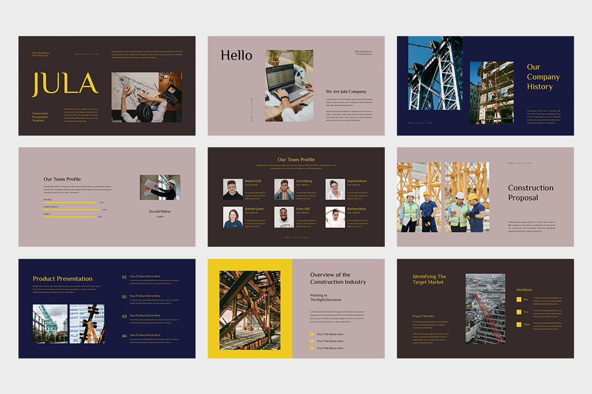 Jula : Construction Powerpoint, a Presentation Template by Punkl Camp (Photo 6 of 9)