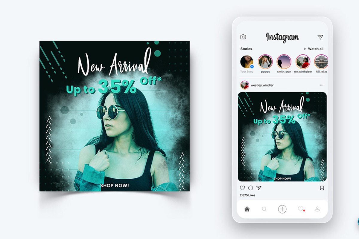 Fashion Sale Social Media Post, a Social Media Template by 3djagan