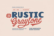 Rustic Graytone - Vintage Font Duo, a Script Font by Bale Type (Thumbnail 1 of 10)