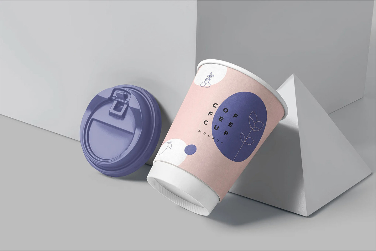 Paper Cup Sleeve Mockups, a Cups & Container Mockup by megostudi0 (Photo 6 of 8)