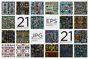 Ethnic-Inspiredf Tribal Pattern Set