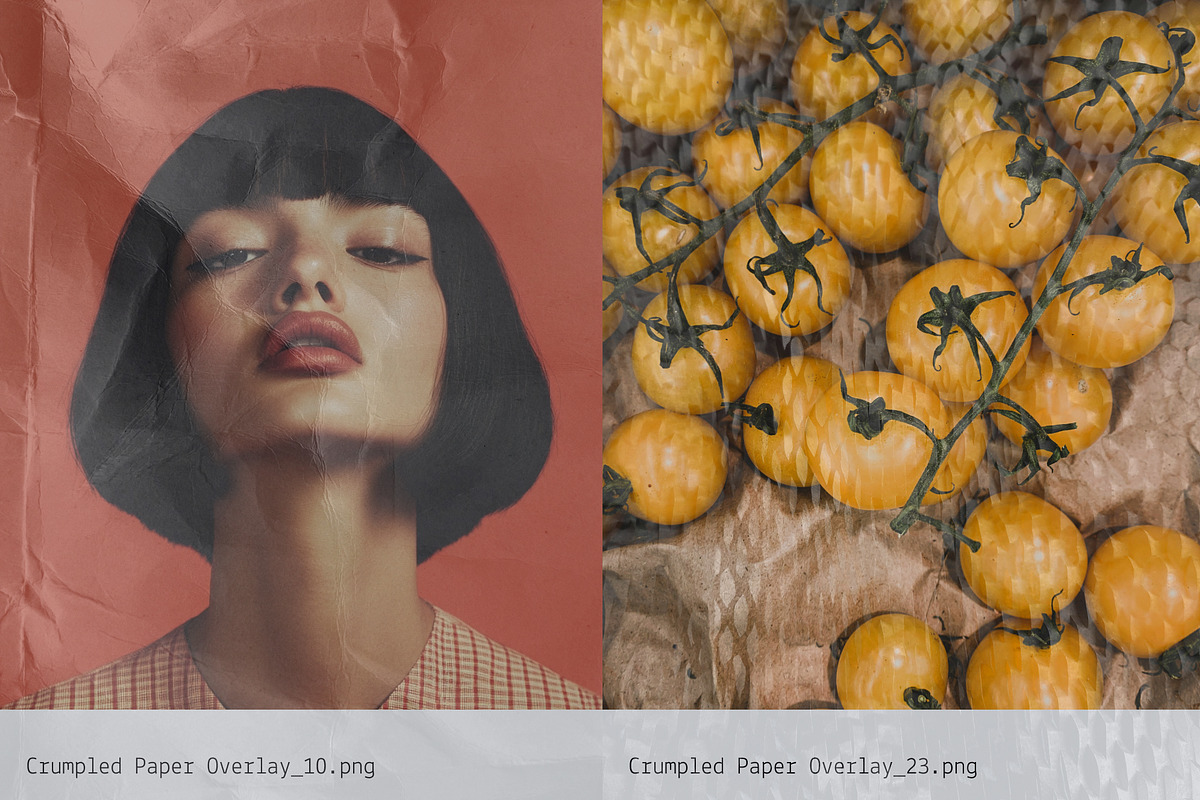 Crumpled: Paper Texture Overlays, a Texture Graphic by Anastasiia VNSK (Photo 8 of 19)