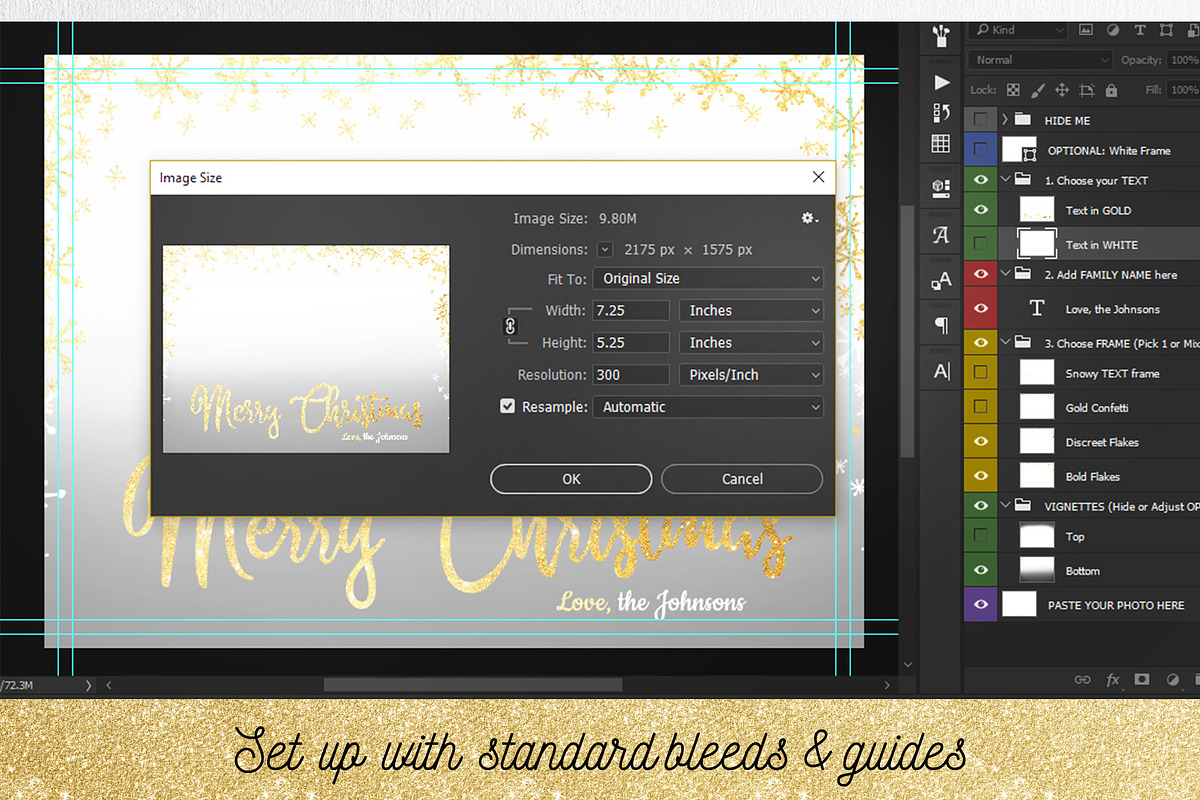 Photo Christmas Card Template | 008, a Card Template by Nifty Template Studio (Photo 12 of 13)