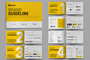 Brand Guideline Template, a Stationery Template by ContestDesign