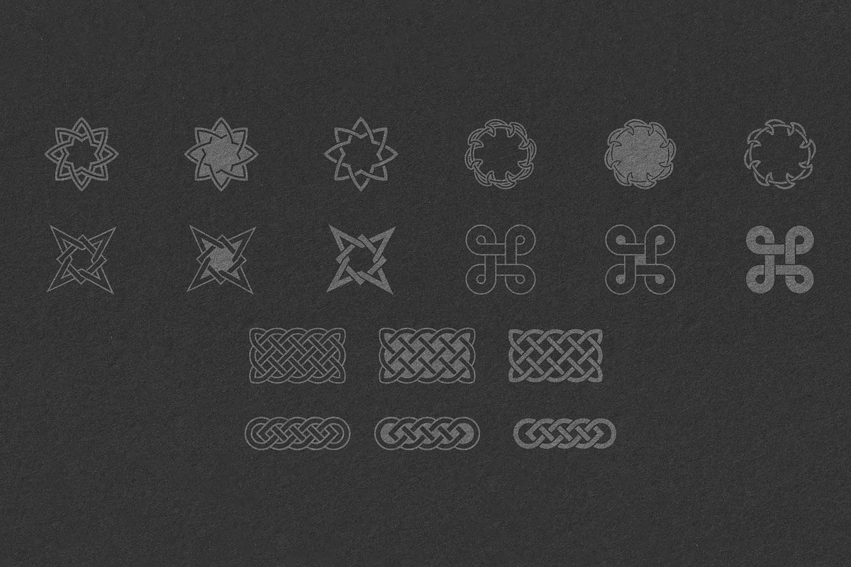 Celtic Knots & Ornaments Bundle 1, a Decorative Illustration by Seaquint (Photo 4 of 8)