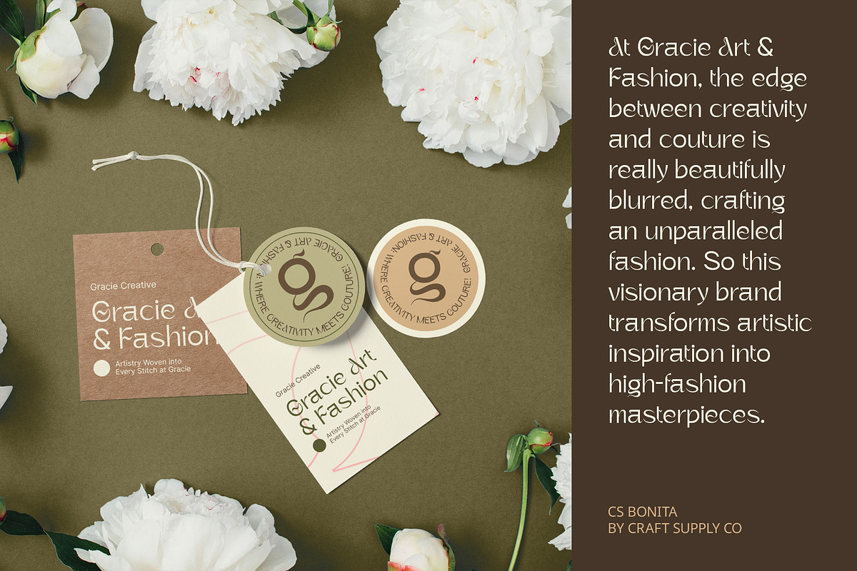 CS Bonita – Art Nouveau Font, a Sans Serif Font by Craft Supply Co. (Photo 5 of 8)