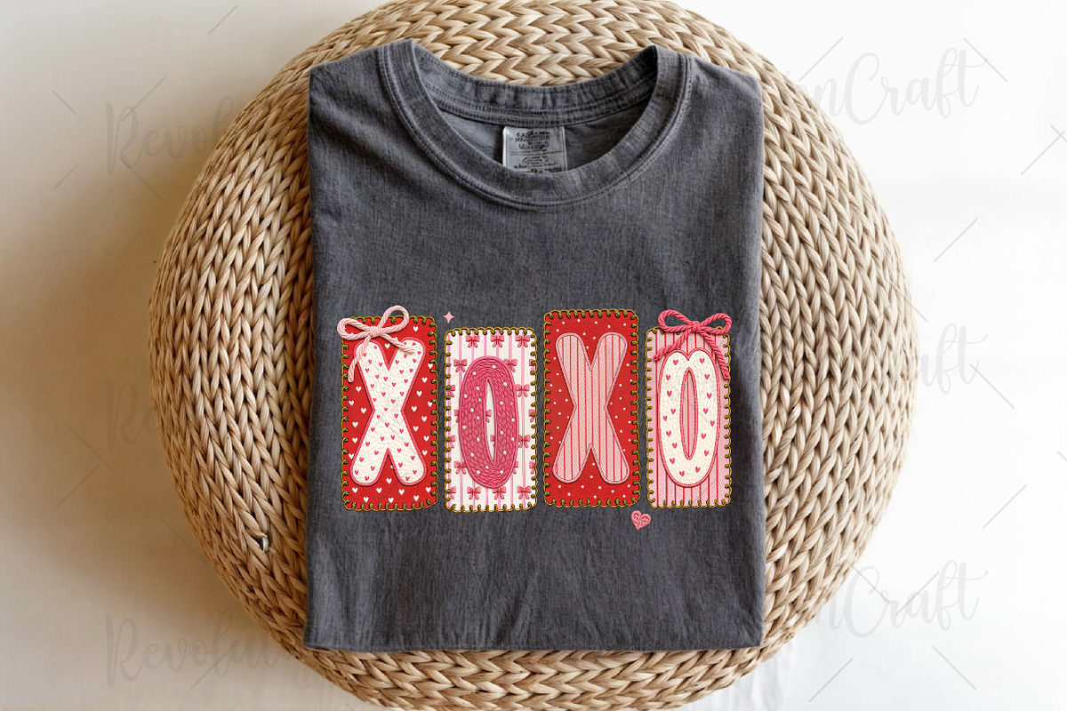 Crochet XOXO Valentine's Day PNG, an Illustration by OK Design (Photo 5 of 6)