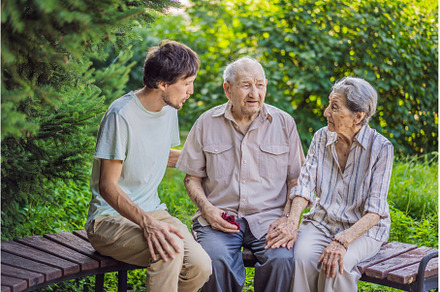 Grandmother, grandfather and their, a Person Photo by Elizaveta Galitskaya