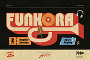 Funkora, a Sans Serif Font by Artisan Themes (Thumbnail 1 of 11)