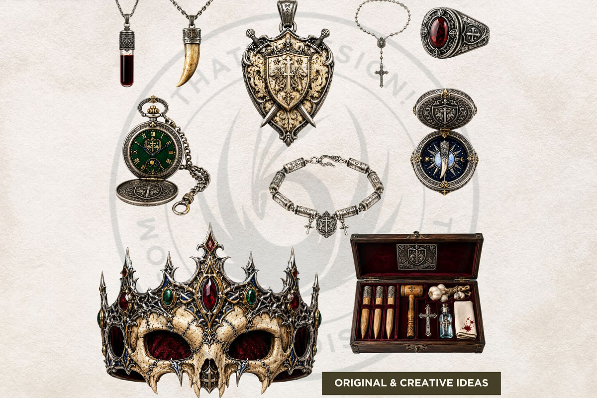Monster Hunter Trophies PNG cliparts, a Decorative Illustration by ThatsDesignArt (Photo 10 of 11)