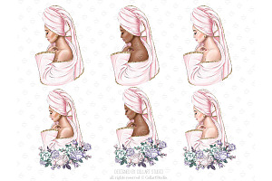 Spa Relax Pamper Clip Art, Makeup