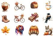 Watercolor September End Clipart, an Illustration by Designworld (Thumbnail 3 of 5)