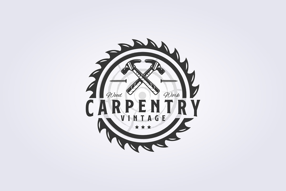 carpenter logo, abstract logo, a Branding & Logo Template by Lodzrov