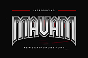 Mavam Font, a Serif Font by albert_kalingga (Thumbnail 1 of 5)