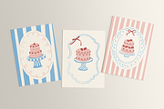 Vintage Cakes • vector collection, a Food Illustration by dariikos (Thumbnail 12 of 19)