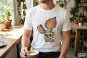 Skull Lighter PNG, Vintage Flame, an Illustration by SharpMarketplace (Thumbnail 2 of 4)