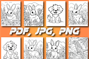Adults Animal Coloring  Book for kid, an Animal Illustration by Design Home (Thumbnail 6 of 7)