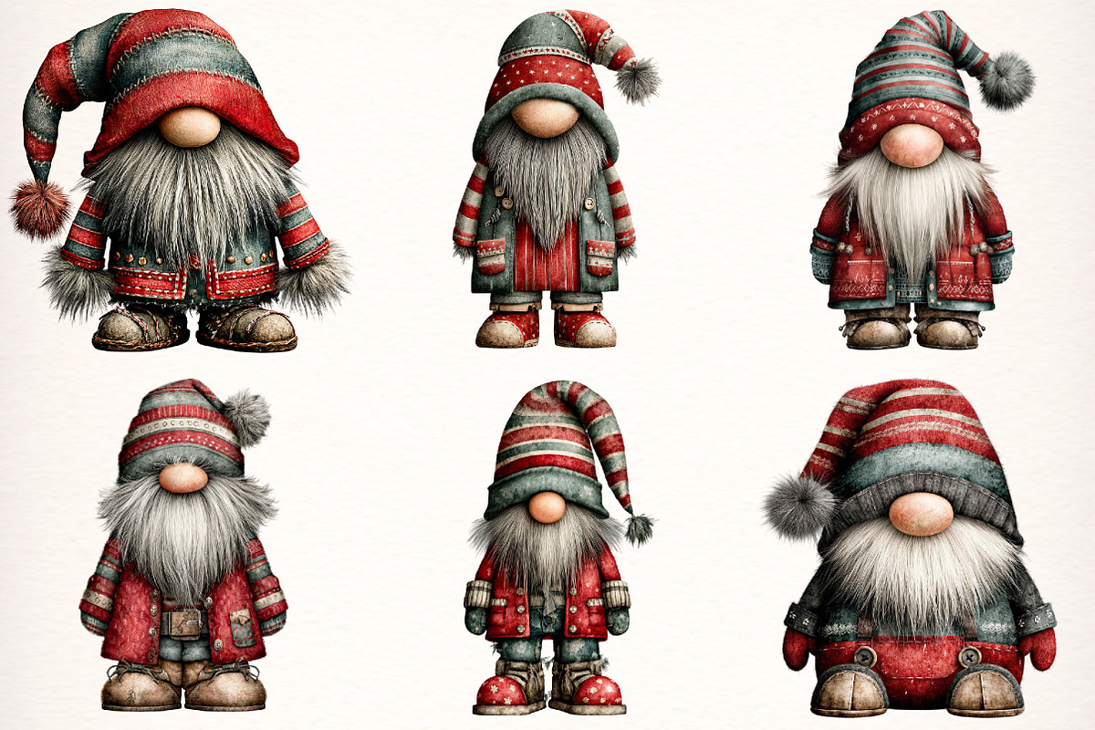 Vintage Santa Claus Striped Santa, a Transportation Illustration by Digital Artistic99 (Photo 2 of 9)