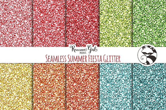 Seamless Summer Fiesta Glitter preview 2