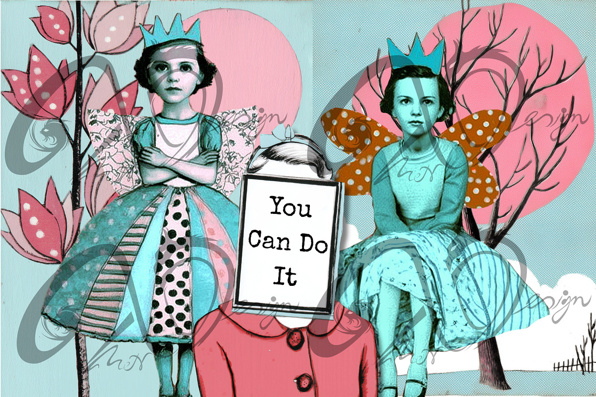 Pastel Daydream: charming clipart, a Person Illustration by NiiiNArt (Photo 2 of 8)