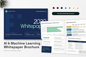 AI Machine Learning Whitepaper, a Brochure Template by twinstd