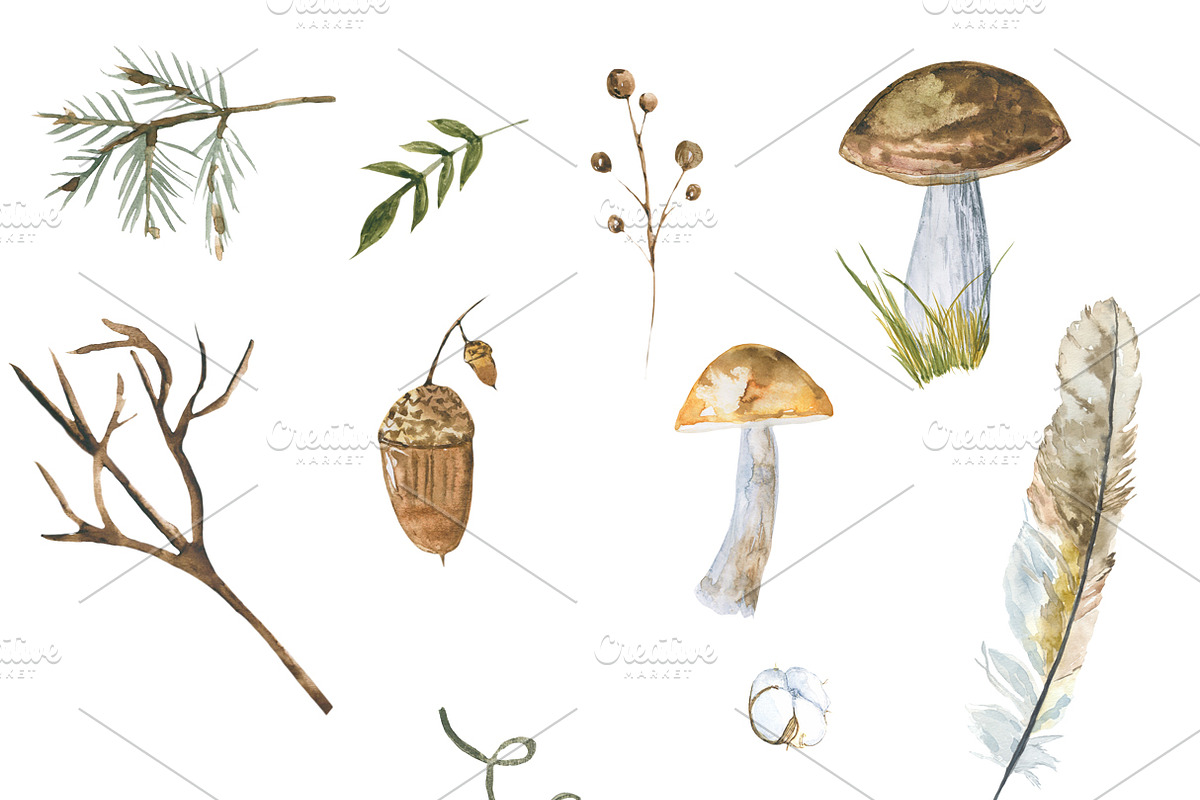 Autumn and foxes animals set, an Object Graphic by JuliaFast (Photo 5 of 7)