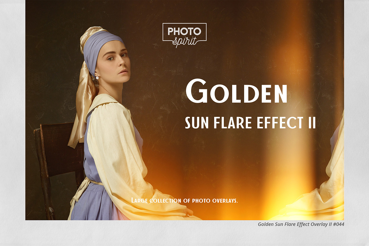 Golden Sun Flare Overlay Effect II, an Action Add-On by PhotoSpirit (Photo 1 of 8)