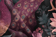 Peacock Pattern Seamless, a Decorative Illustration by Pati Charm Studio (Thumbnail 7 of 7)