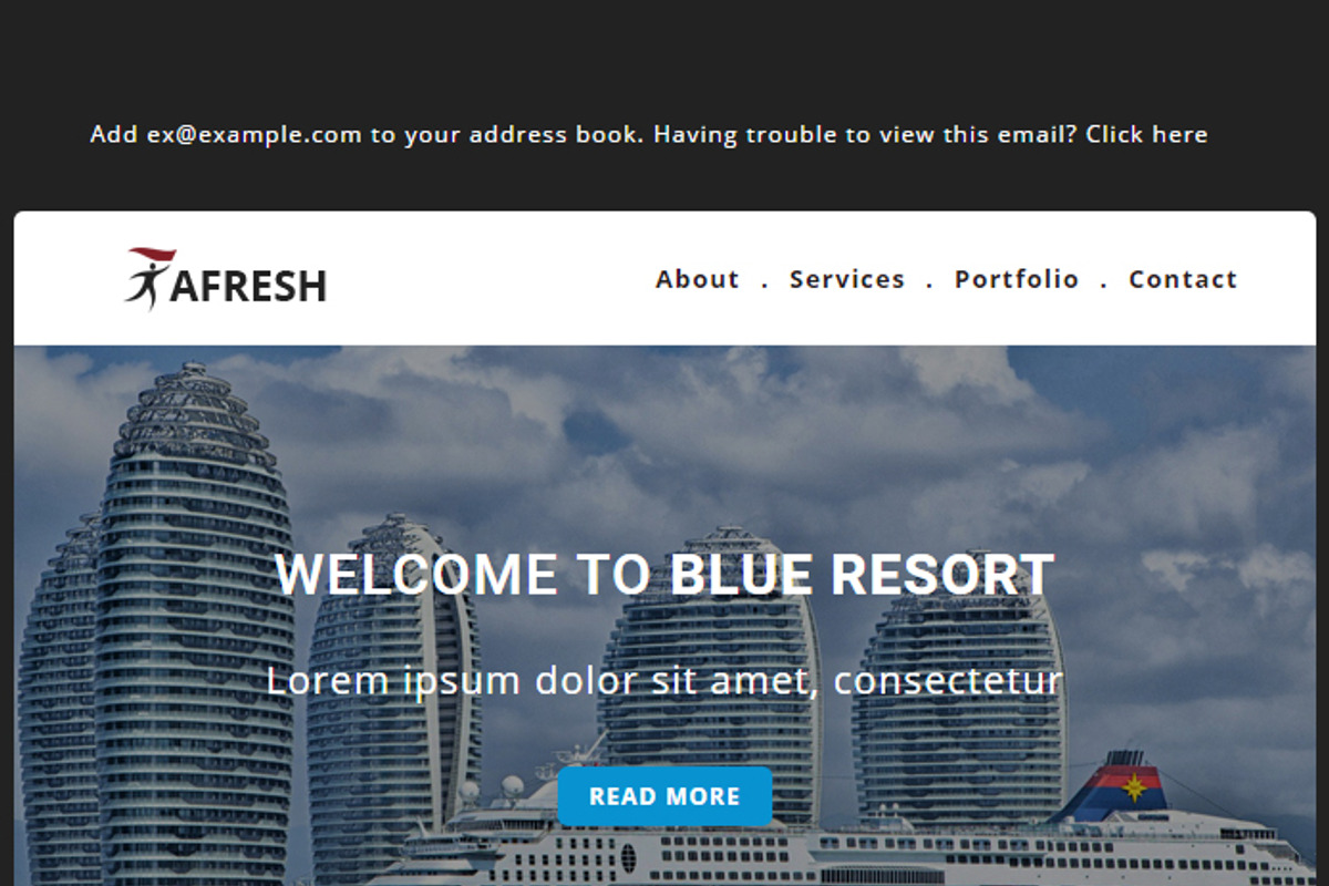 aFresh Multipurpose Email Templates, an Email Template by Pennyblack Templates (Photo 3 of 3)