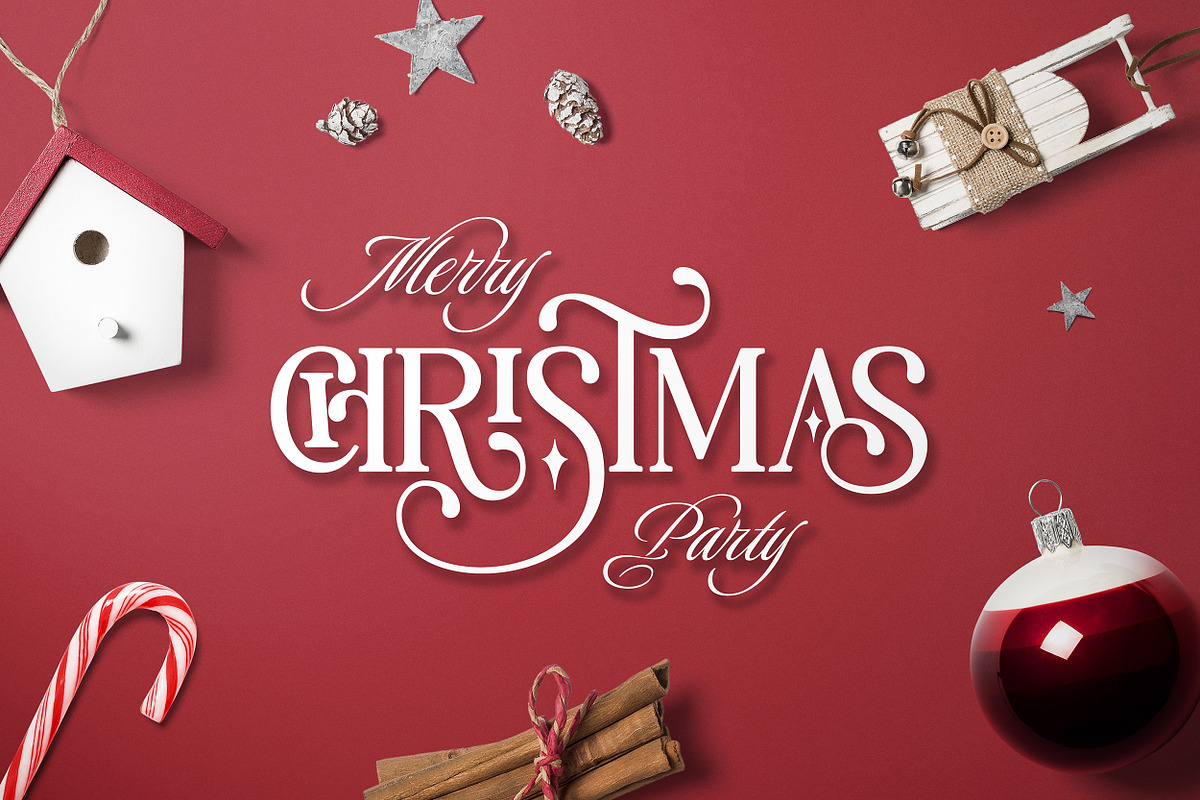 Christmas – Elegant Holiday Serif, a Serif Font by Mahesans Co (Photo 7 of 10)