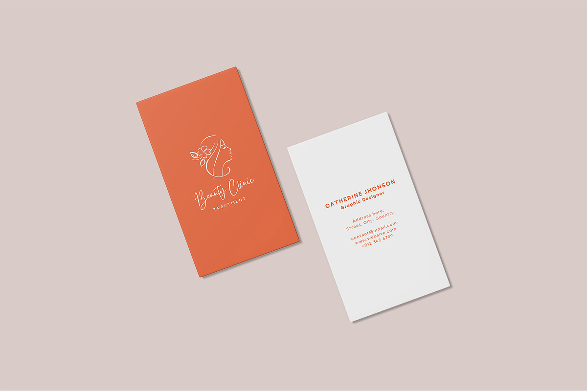 Vertical Business Card Mockups, a Business Card Template by Graphic Aesthetic (Photo 12 of 22)