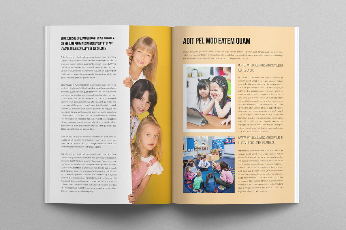 Education Magazine Template, a Magazine Template by TemplatesForest (Photo 7 of 8)