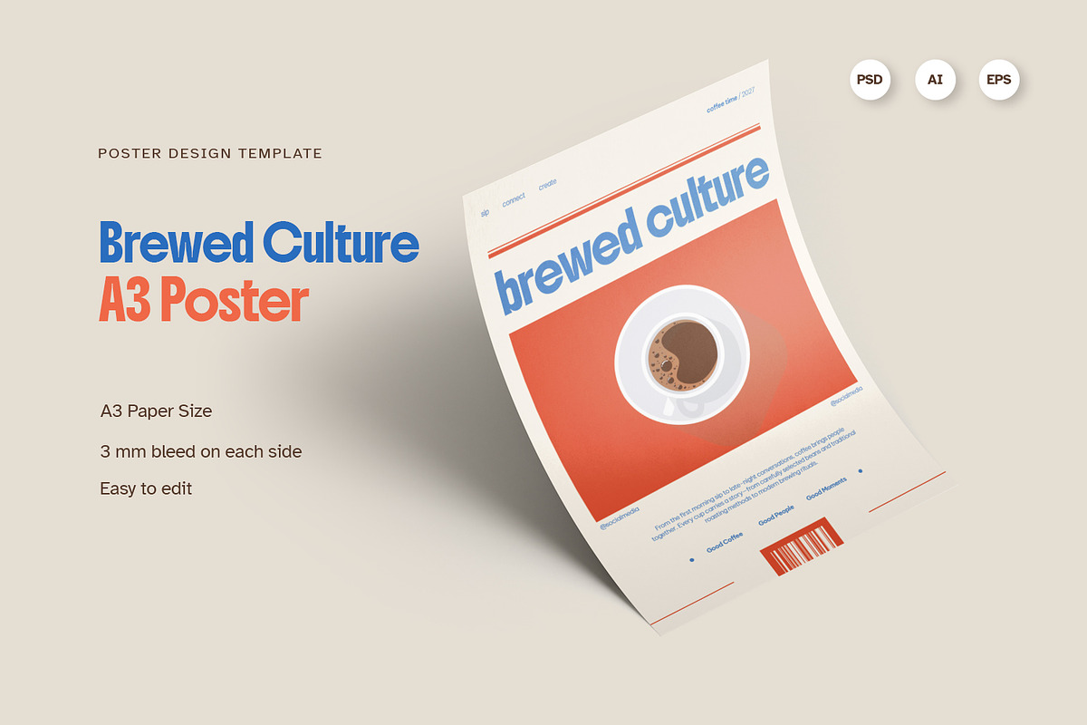 Brewed Culture - Poster, a Poster Template by Fannan Studio (Photo 1 of 2)