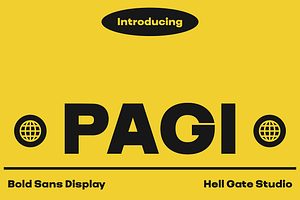 Pagi Modern Sans Serif Font