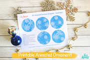Animated Snowflakes Ornament, an Illustration by Jeca Martinez (Thumbnail 2 of 5)