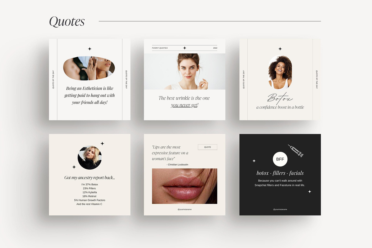 Nurse Injector Instagram templates, a Social Media Template by LiliesandBerries (Photo 7 of 22)
