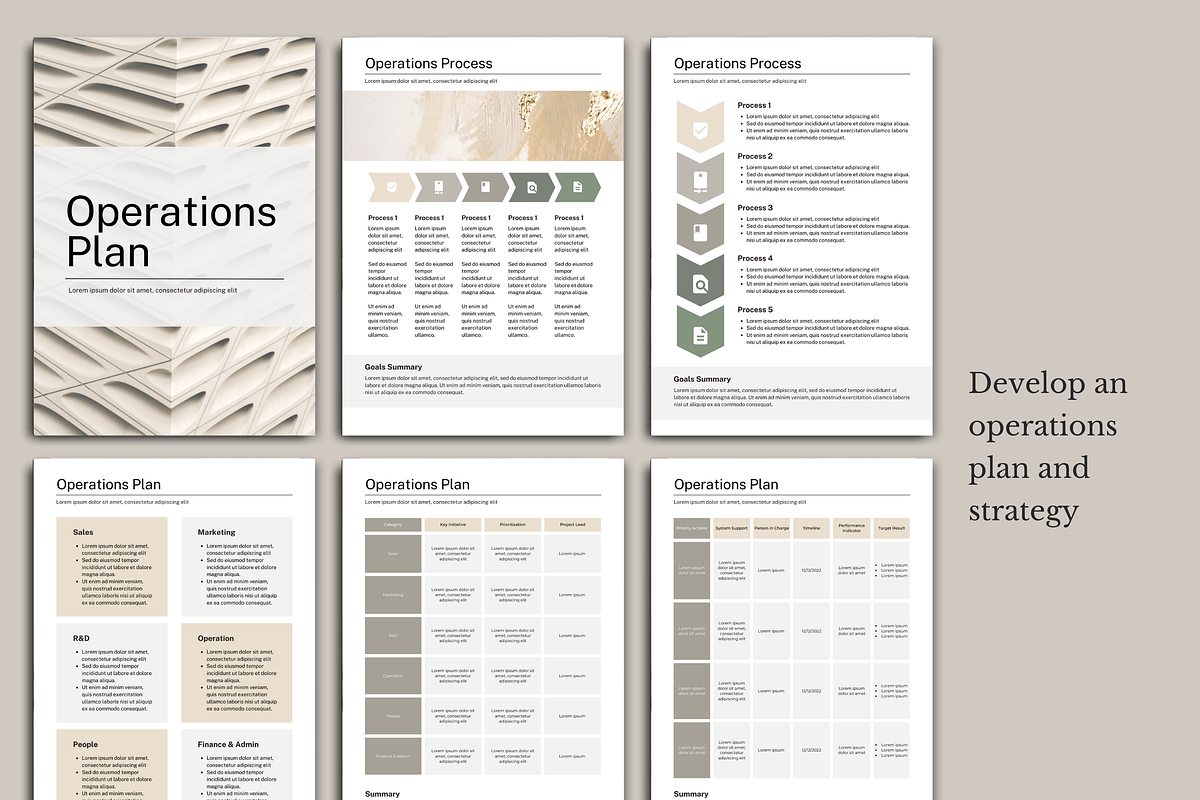 Business Plan Template Canva - Beige, a Presentation Template by PayuStudio (Photo 7 of 10)