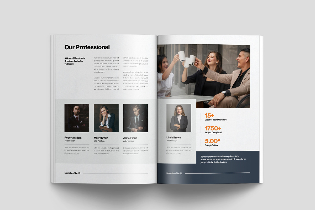 Marketing Plan Template, a Brochure Template by NorthPeak (Photo 5 of 9)