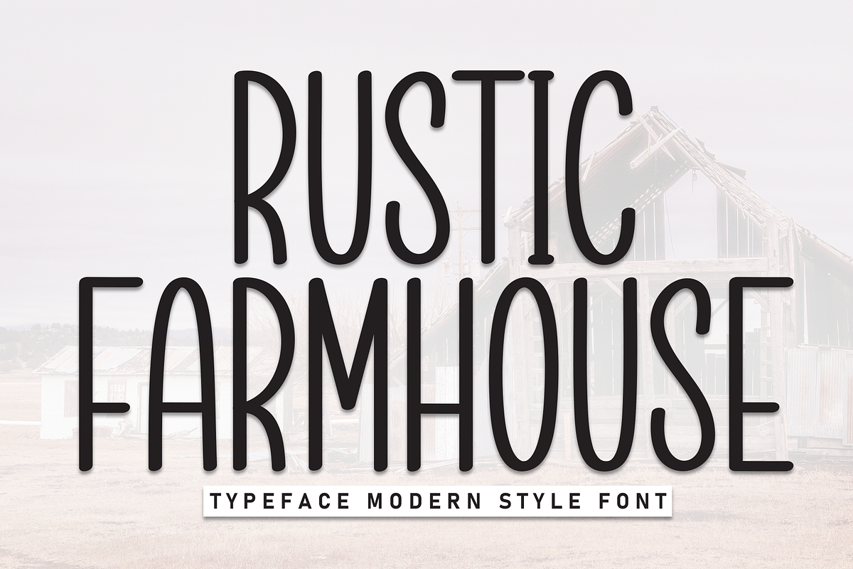 Rustic Farmhouse | Script Font, a Script Font by Scratchones (Photo 1 of 8)