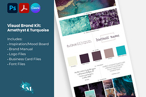 Brand Kit - Amethyst & Turquoise