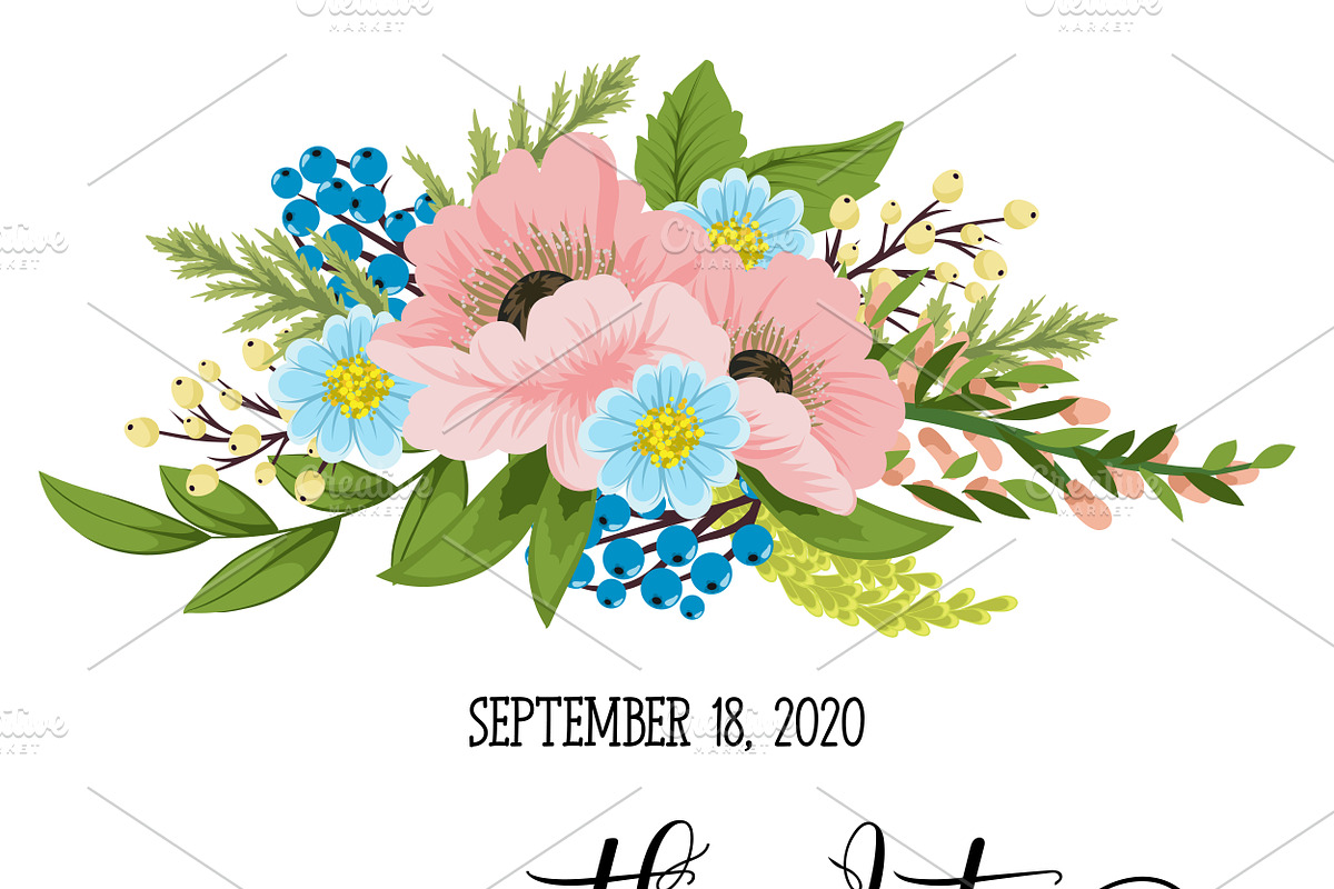 Wedding invitation, an Invitation Template by Doodle_flower