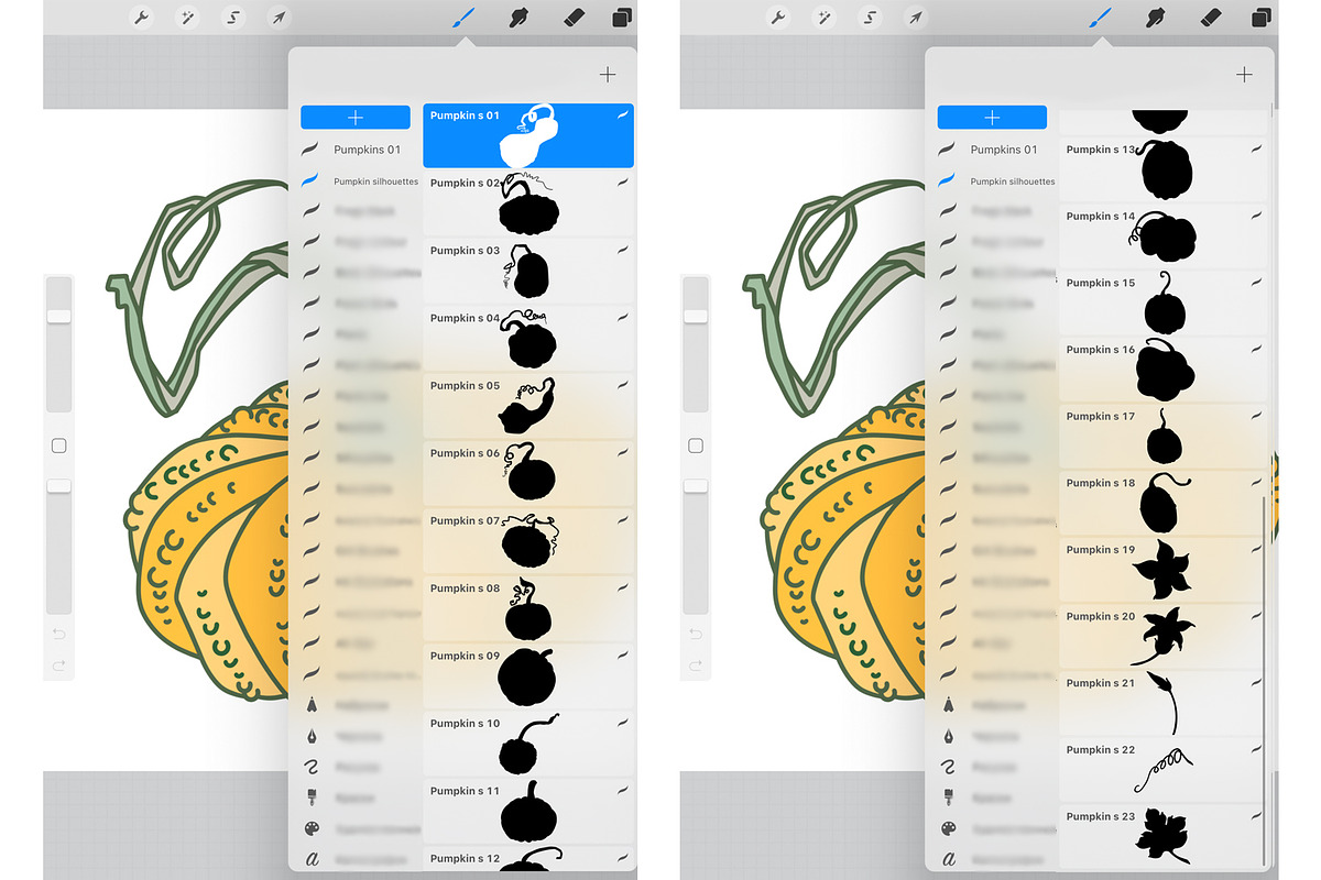 Pumpkins Stamp brushes, a Brush Add-On by ViktoriArt (Photo 5 of 8)
